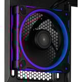 ASUS  boîtier midi tower Noir | 2x USB-A | 1x USB-C | RGB | Window