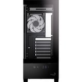 Aerocool P500D-G-BK-v1 boîtier midi tower Noir | 2x USB-A | 1x USB-C | Verre trempé