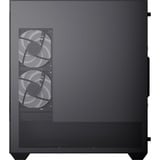 Aerocool P500D-G-BK-v1 boîtier midi tower Noir | 2x USB-A | 1x USB-C | Verre trempé