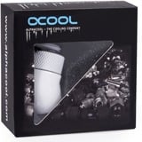 Alphacool 17487 pièce et accessoire pour systèmes de refroidissement d'ordinateurs Kit de montage, Connexions Blanc, Kit de montage, Laiton, Blanc, 1/4", Mâle, Femelle