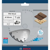 Bosch 2 608 837 667 lame de scie circulaire 13,6 cm 1 pièce(s) Bois dur, Bois tendre, 13,6 cm, 1,59 cm, 1 mm, 11000 tr/min, 1,5 mm