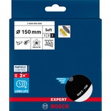 Bosch Expert 2 608 900 006 fourniture de ponçage et de meulage rotatif Tampon de cuisson de disque de ponçage, Patin de ponçage Noir, Tampon de cuisson de disque de ponçage, GET 75-150, GEX 34-150, GEX 40-150 Professional, 3M, DeWalt, Dynabrade, Festool, Makita, Mirka,..., Noir, Argent, Rond, 15 cm, 1 pièce(s)