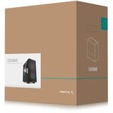 DeepCool CH360 boîtier mini tower Noir | 1x USB-A | 1x USB-C | RGB | Verre Trempé