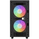 DeepCool CH360 boîtier mini tower Noir | 1x USB-A | 1x USB-C | RGB | Verre Trempé