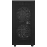 DeepCool CH360 boîtier mini tower Noir | 1x USB-A | 1x USB-C | RGB | Verre Trempé