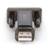 Digitus 9-Pin (serial) > USB 2.0, Adaptateur Noir, 0,8 mètres