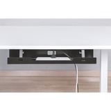 Digitus Canal de gestion des câbles, sous table, Guide-câble Noir