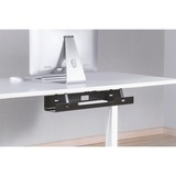 Digitus Canal de gestion des câbles, sous table, Guide-câble Noir