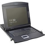 Digitus Console modulaire 17", Switch KVM Noir