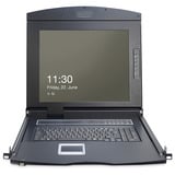 Digitus Console modulaire 17", Switch KVM Noir