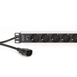 Digitus DN-95437, Multiprise Noir/en aluminium