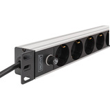 Digitus DN-95437, Multiprise Noir/en aluminium