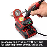 EINHELL Power X-Change Fer à souder sans fil TE-SI 18/480 Li E - Solo, 18 Volts Rouge/Noir