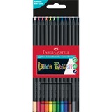 Faber-Castell 116412 crayon de couleur Multicolore 12 pièce(s), Bundle Noir, Multicolore, 12 pièce(s)