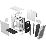 Fractal Design Design Torrent Compact White TG Clear, Moyenne tour Blanc