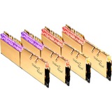 G.Skill Trident Z Royal F4-3200C16Q-128GTRG module de mémoire 128 Go 4 x 32 Go DDR4 3200 MHz, Mémoire vive Or, 128 Go, 4 x 32 Go, DDR4, 3200 MHz, 288-pin DIMM