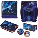 Herlitz FiloLight Plus Flower Galaxy Game, Cartable Bleu foncé/Orange