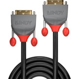 Lindy 36225 câble DVI 7,5 m DVI-D Noir Noir/gris, 7,5 m, DVI-D, DVI-D, Mâle, Mâle, Noir