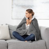 Medisana Couverture chauffante mobile 3 en 1 (HB 674), Couvertures chauffantes Gris/Gris clair, 162x62cm