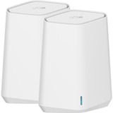 Netgear Orbi Pro WiFi 6 Mini AX1800 Mesh System Pack of 2 (SXK30) routeur sans fil Gigabit Ethernet Bi-bande (2,4 GHz / 5 GHz) 5G Blanc, Point d'accès Wi-Fi 6 (802.11ax), Bi-bande (2,4 GHz / 5 GHz), Ethernet/LAN, 5G, Blanc, Routeur