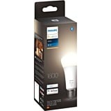 Philips Hue A67 - Ampoule connectée E27 - 1600, Lampe à LED Philips Hue White A67 - Ampoule connectée E27 - 1600, Ampoule intelligente, Blanc, Bluetooth/Zigbee, LED intégrée, E27, Blanc chaud