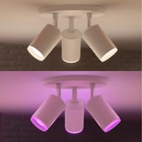 Philips Hue White & Color Ambiance Fugato Spot triple, Lumière LED Blanc