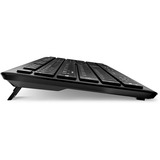 Sharkoon OfficePal K30W clavier Noir, Layout DE (QWERTZ), Rubberdome, 100%