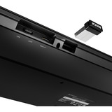 Sharkoon OfficePal K30W clavier Noir, Layout DE (QWERTZ), Rubberdome, 100%