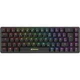 Sharkoon PureWriter W65, clavier Noir, Layout DE, Kailh Choc V2 Low Profile Rouge