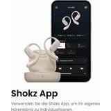 Shokz OpenFit Casques Sans fil Crochets auriculaires Appels/Musique/Sport/Au quotidien Bluetooth Blanc  technologie conduction osseuse Beige, Sans fil, Appels/Musique/Sport/Au quotidien, 73,85 g, Casques, Blanc
