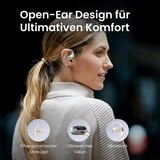Shokz OpenFit Casques Sans fil Crochets auriculaires Appels/Musique/Sport/Au quotidien Bluetooth Blanc  technologie conduction osseuse Beige, Sans fil, Appels/Musique/Sport/Au quotidien, 73,85 g, Casques, Blanc