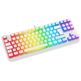 SilentiumPC Clavier gaming Blanc/transparent
