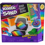 Spin Master Coffret Sandisfactory avec 907 g de Kinetic Sand coloré et noir, comprenant plus de 10 outils, Jeu de sable bleu, Kinetic Sand Coffret Sandisfactory avec 907 g de coloré et noir, comprenant plus de 10 outils, Multicolore, 3 an(s), Garçon/Fille