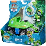 Spin Master Vehicule + Figurine Rocky Jungle Pups La Pat' Patrouille, Jeu véhicule PAW Patrol Vehicule + Figurine Rocky Jungle Pups La Pat' Patrouille, Camion-poubelle, PAW Patrol, 3 an(s), Plastique, Vert, Gris