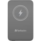 Verbatim Charge 'n' Go Lithium Polymère (LiPo) 10000 mAh Recharge sans fil Gris, Powerbank Gris, 10000 mAh, Lithium Polymère (LiPo), Quick Charge 3.0, Recharge sans fil, Gris