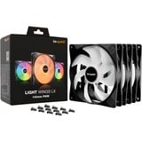 be quiet! Light Wings LX PWM ventilateurs de boîtier RGB  Noir, 3 pièces, 140 x 140 x 25 mm