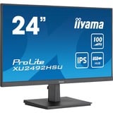 iiyama ProLite XU2492HSU-B6 24" Moniteur  Noir (Mat), HDMI, DisplayPort, USB, Audio