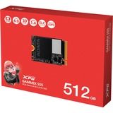 ADATA SGAMMIXS55-512G-C disque 512 Go M.2 PCI Express 4.0 NVMe 3D NAND SSD Noir, 512 Go, M.2, 5000 Mo/s