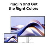 BenQ MA270UP pour MacBook 27" 4K Ultra HD Moniteur Argent, 2x HDMI, 2x USB-C, 2x USB-A, 68,6 cm (27"), 3840 x 2160 pixels, 4K Ultra HD, 5 ms, Blanc