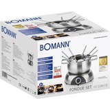 Bomann 622481, Fondue Acier inoxydable/Noir