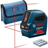 Bosch BOSCH GLL 2-10, Laser Cross Ligne Bleu/Noir, 10 m, 0,3 mm/m, 4°, 650 nm, Rouge, 630-650 nm