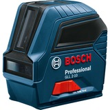 Bosch BOSCH GLL 2-10, Laser Cross Ligne Bleu/Noir, 10 m, 0,3 mm/m, 4°, 650 nm, Rouge, 630-650 nm