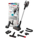 Bosch Serie 8 BSS82SIL1 aspirateur balai et balai électrique Sans sac Noir, Argent, Aspirateur balais Blanc, Sans sac, Noir, Argent, Sec, Filtrage, Sol nu, Tapis, Marches d’escalier, Tapisserie, LED