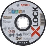 Bosch X-LOCK MULTI CONSTRUCTION Disque de coupe Disque de coupe, Tuyau, Ciment aéré, Acier, Profil, pierre, Métal non Ferreux, 11,5 cm, Bosch, 2,22 cm, Noir, Blanc