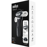 Braun Series 7 71-N1200s Rasoir à grille Tondeuse Acier inoxydable Noir/Argent, Rasoir à grille, Acier inoxydable, Boutons, LED, Chargement, Énergie, AC/Batterie