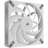 Corsair iCUE AF140 RGB ELITE WHITE, Ventilateur de boîtier Blanc, 1 pièce, connecteur de ventilateur PWM à 4 broches