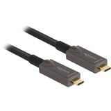 DeLOCK Câble USB-C optique actif Noir, 10 mètres, 4K