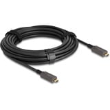 DeLOCK Câble USB-C optique actif Noir, 10 mètres, 4K