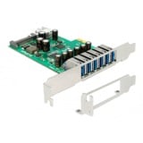 DeLOCK Carte PCI Express x1 avec 6 x USB externes + 1 x USB interne 5, Contrôleur USB 
