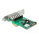 DeLOCK Carte PCI Express x1 avec 6 x USB externes + 1 x USB interne 5, Contrôleur USB 